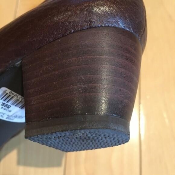 Chocolate leather slip ons - Picture 4 of 9